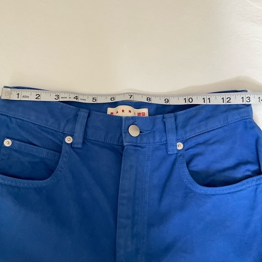 Marni x Uniqlo Wide Leg Jeans Pants Waist 23x31 - Picture 8 of 13